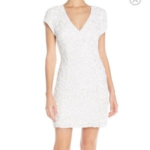 Parker 'Serena' Sequin Silk Body-Con Dress, Size S