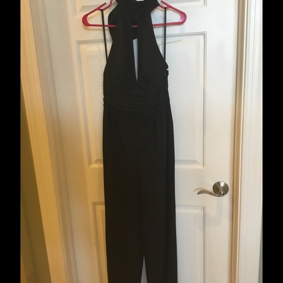 Bebe scarf tie jumpsuit