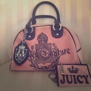 BUNDLE! Juicy Couture Purse & Mini Keychain Wallet