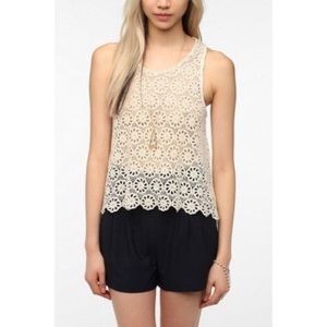 Pins and Needles Lace Tank Top