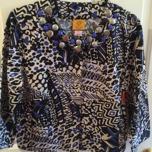 Black and Blue Dress Jacket