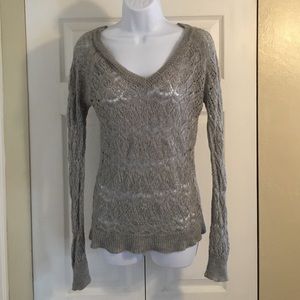 ❌SOLD ON VINTED❌Grey crochet sweater