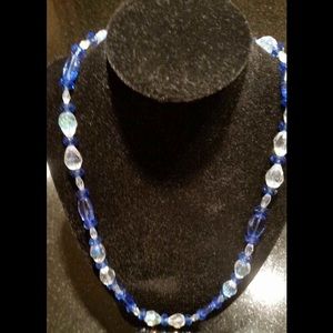 Blue crystal, specialty glass and crystal 23-inch