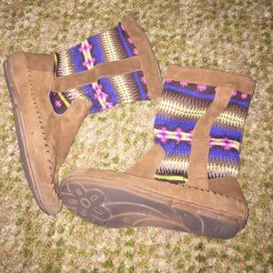 kid moccasin boots