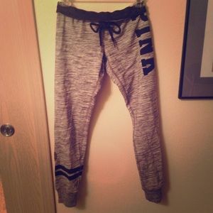PINK Grey Gym Pants