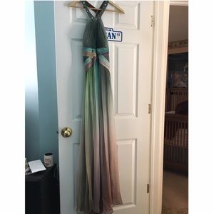 Multicolored Evening Gown