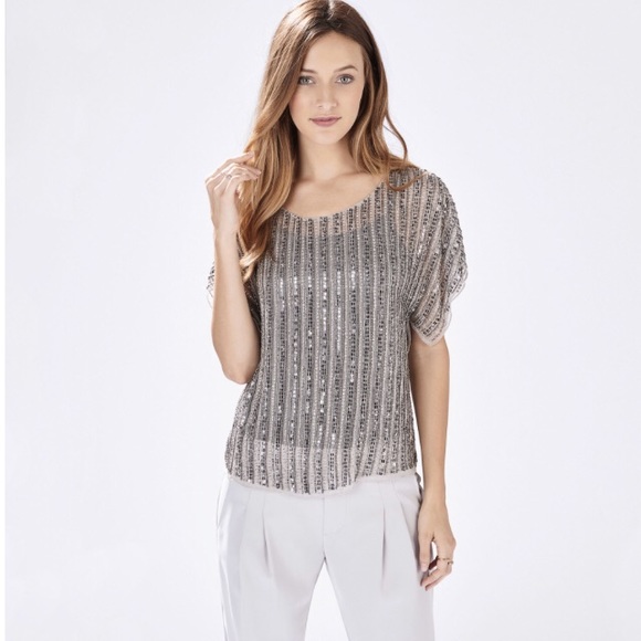 Parker Everest Top in Pebble, size Small. - Picture 1 of 4