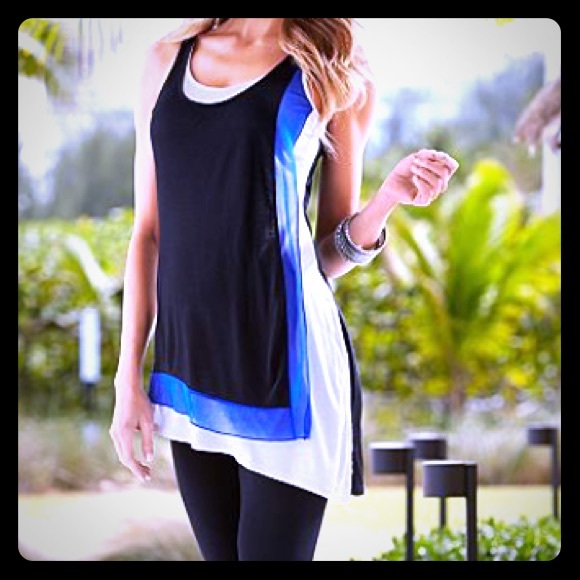 Venus Tri-color long dress tank