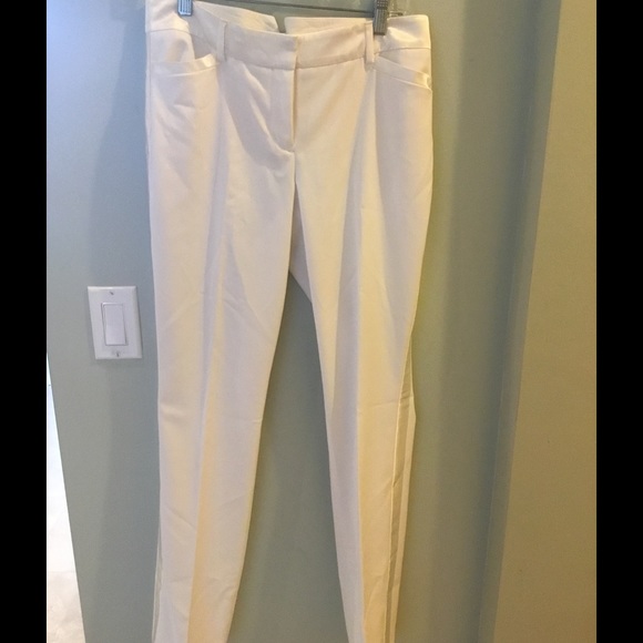 Express cream slacks