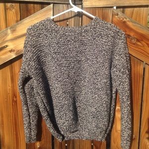 Black/White Pullover Sweater