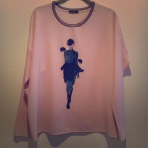Pink long sleeve shirt