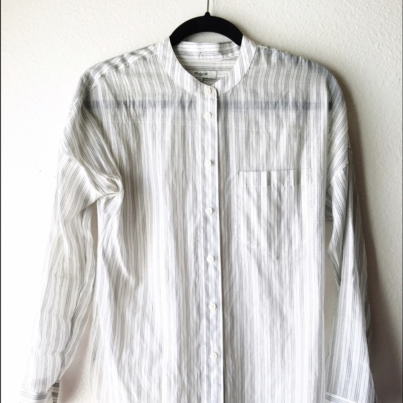 Madewell silk cotton oversized shirt XS