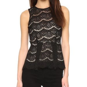 Lace peplum top! Never worn.