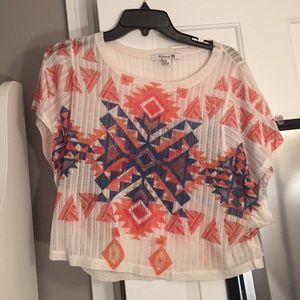 Aztec crop top