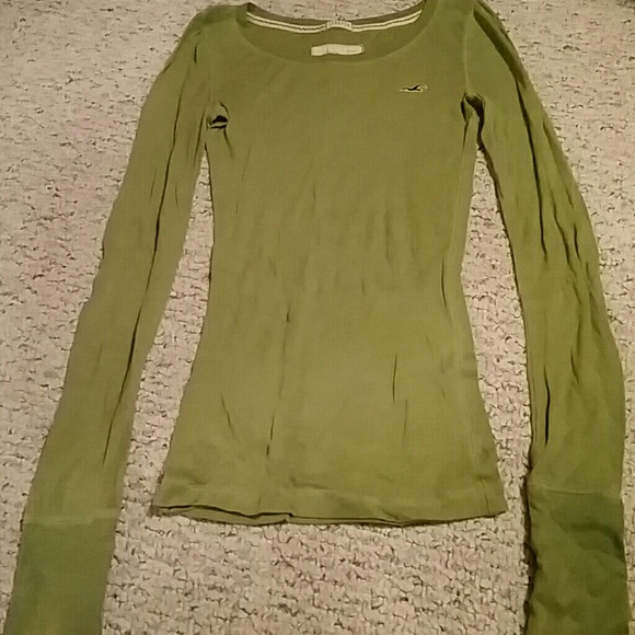 Hollister Tops - Light green long sleeve.62