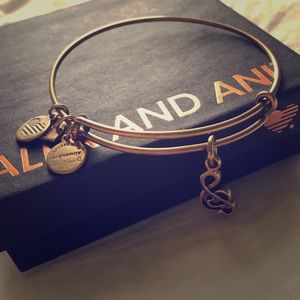 Alex and Ani Music Note Charm Bangle