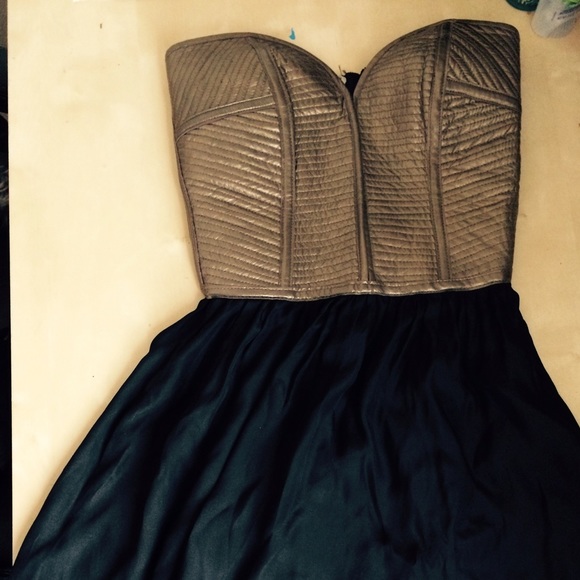 FLASH SALE!!!! Gold Parker Grecian mini dress