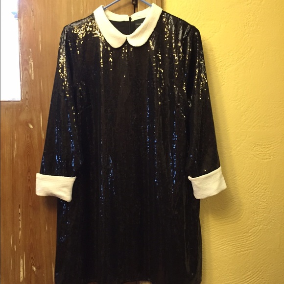 Asos Petite - Sequin Swing Dress, Size 12