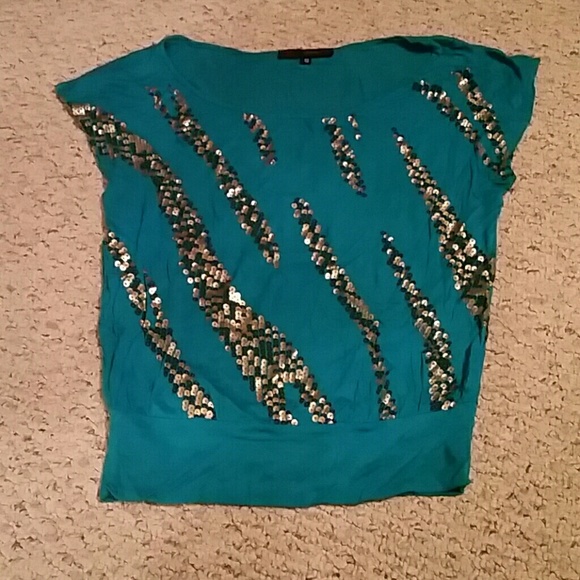 HeartSoul Tops - Teal t-shirt