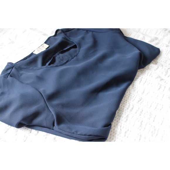 Chiffon Navy Blouse
