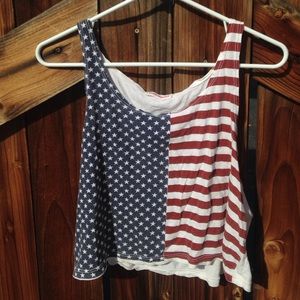 Stars and Stripes Cropped Tank