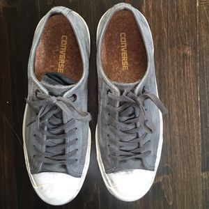 Jack Purcell Converse in grey suede