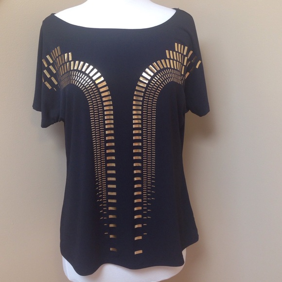 Tops - Black & Gold Top
