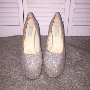 Betsy Johnson rhinestone high heels 9.5