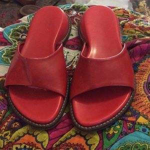 LEATHER PIANO WEDGE SANDAL