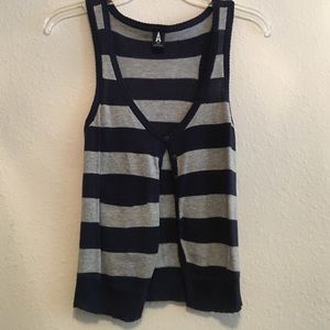 Blue & gray vest