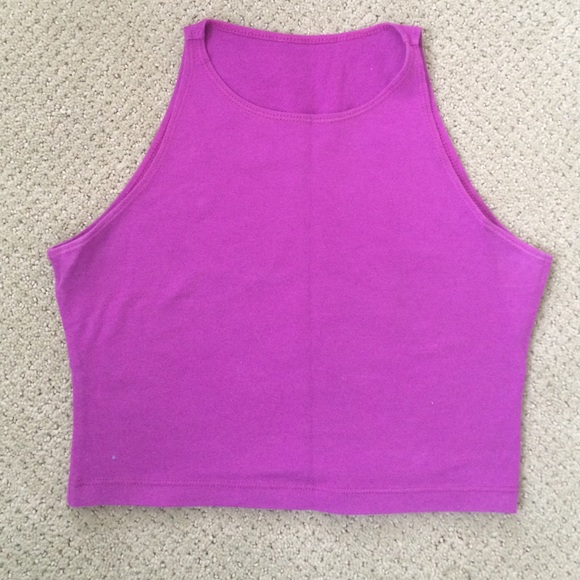 American Apparel High-neck Crop Top Size:M