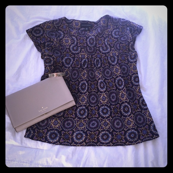 Flowing Geometric Banana Republic Blouse