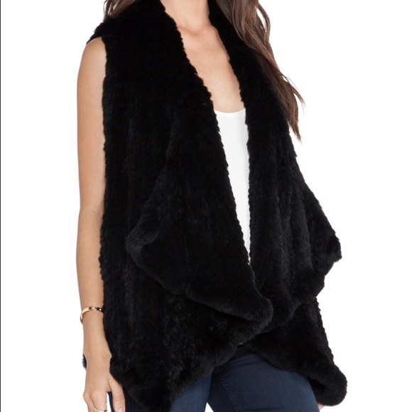 Faux Fur Black Vest