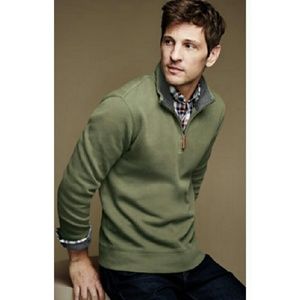 NWT Bedford Rib Half-zip Mock Pullover