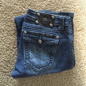 Miss me medium wash boot leg jeans