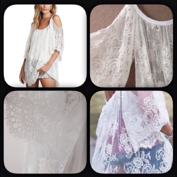 NEW ROMANTIC LACE BEACH SUMMER COVERUP/DRESS - Picture 4 of 4