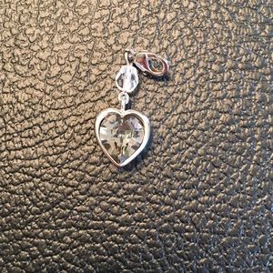 Authentic black diamond heart Sabika pendant