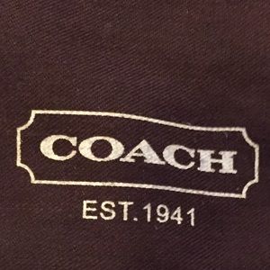 Coach dust bag
