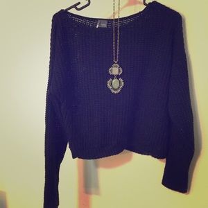 Sparkle & Fade Black Knit Sweater