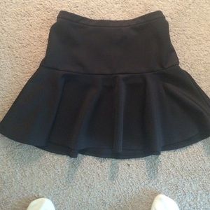 Black high waisted skirt