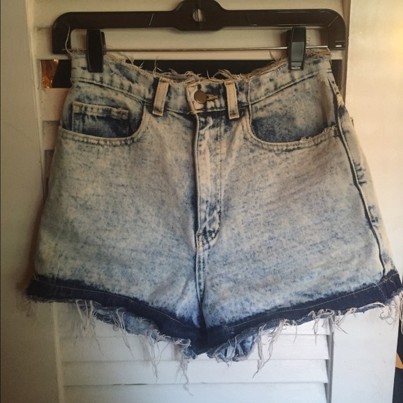 American apparel high waisted Denim shorts