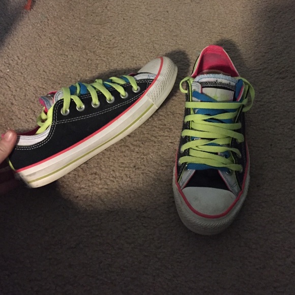 Converse multicolored lowtops - Picture 1 of 2