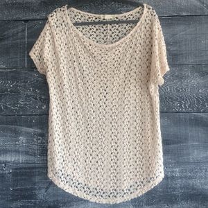 Boho cream top