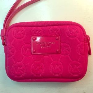 Michael Kors Hot Pink Baby Wristlet