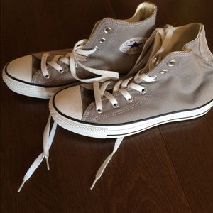 Converse, gray high top, worn only a couple times