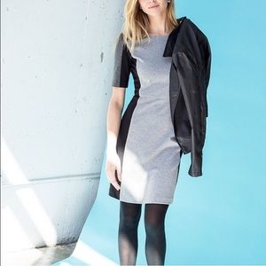 Grey and black LOFT dress