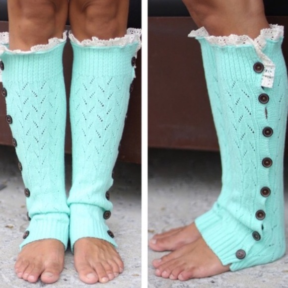 Mint Leg Warmers - Picture 2 of 4