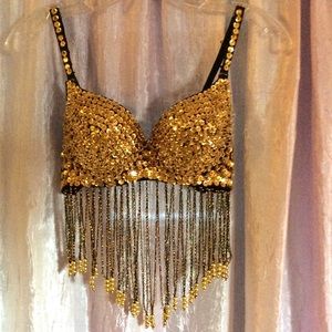 Sequin bra