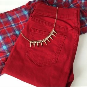 Red Rockstar Skinny Jeans
