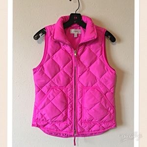 J. Crew Quilted Down Vest